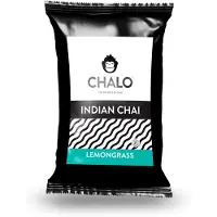 Chalo Lemongrass Chai Latte 300gr navulzak en maatschepje - authentiek Indisch - Vegan -natuurlijk -verfrissend - Citroengras Chai -Zwarte Assam thee - 25 porties