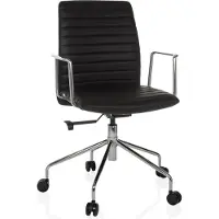 Hjh OFFICE Bureaustoel / directiestoel VEMONA 30 PU zwart
