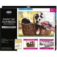 Zieler Paint By Numbers Dogs Painting Kit Veelkleurig Kinderen