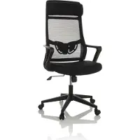 Hjh OFFICE Bureaustoel / Draaistoel NEKEO Netstof / Stof zwart
