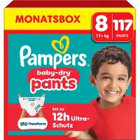 Pampers Baby Dry Luierbroekjes Maat 8 (17 Kg+) 117 Stuks