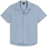 BOSS Poloshirt BOSS Black blauw gestreept normale fit