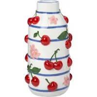 Intratuin Vaas Cherri Wit / Rood / Blauw D 13 H 25 Cm