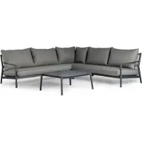 Intratuin 5-zits Loungeset Bali Antraciet