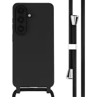 IMoshion Siliconen hoesje met koord voor de Samsung Galaxy S26 Plus - Zwart