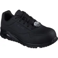 SKECHERS Uno Sr - Doltin S1p Heren Zwart Werkschoenen 200177ec | Maat: 42,5