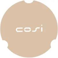 Cosi Fires tafelplaat rond glasset large - sandy beige