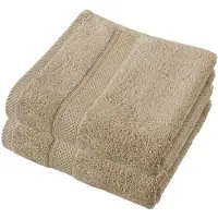 De Witte Lietaer Handdoek De Witte Lietaer Stephanie Humus (50 x 100 cm) (set van 2)