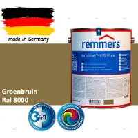 Remmers Induline T-670 PLUS Dekkende Houtbeits buiten – RAL 8000 Groenbruin – 5 L – Opvolger GW 310 Dekkend