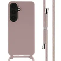 IMoshion Siliconen hoesje met koord voor de Samsung Galaxy S26 - Sand Pink