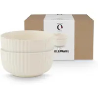Vt wonen Kom vtwonen Bowls Ceramic Offwhite 15 cm (Set van 2)
