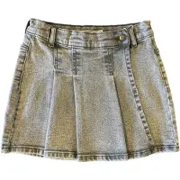Name it KIDS denim spijkerrok grey denim Grijs Meisjes Stretchdenim Effen - maat 122