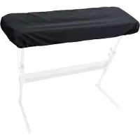 Somstyle Piano Keyboard Cover met Trekkoord - Geschikt voor 61 Toetsen - Beschermhoes Instrument - Zwart
