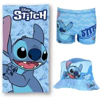 Lilo & Stitch Zomerset - Strandlaken - Zwembroek - Vissershoedje