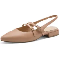 Marco Tozzi Ballerina met riempjes mokka