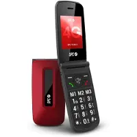 SPC TITAN 2 - Mobiele telefoon voor ouderen met XL-toetsen, 4G, Vol. 105dB, Rood