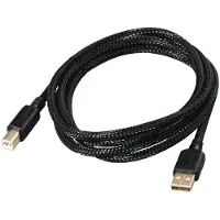 Hama 20180 1.5m USB A USB B Mannelijk Mannelijk Zwart USB-kabel