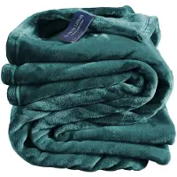 De Witte Lietaer Plaid Cosy Lake Green-150 x 200 cm