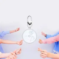 BTS KPOP Idol Bangtan Boys Dynamite Map Of The Soul BE Yet To Come Plastic Keyring variant 10 [Sleutelhanger]