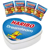 Haribo Starmix geschenkdoos hartje "Dreamteam" - snoepcadeau - snoepmix - giftbox - 100g
