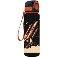 Nasa drinkfles – 650 ml – kunststof waterfles met siliconen drinktuit – willekeurige kleur geleverd - 1 stuks