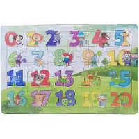 Kids Cijfers Houten Puzzel met Dieren - Educatief speelgoed voor kinderen vanaf 3 jaar