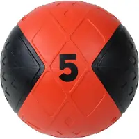 Lifemaxx LMX Medicijn Bal - Medicine Ball - 5 kg - Zwart/Rood