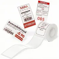 Niimbot labelprinterrol voor B21 Pro 300DPI - 50x90mm - 1 Rol met 90 Labels - Wit