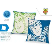 Disney Pixar Toy Story Woody Kussen Groen / Blauw - 45 x 45 CM