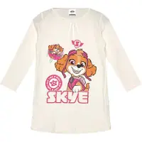 Paw Patrol Nachthemd - Skye - Lange Mouw - Katoen - Off White - Maat 110