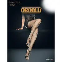 Oroblu Panty rose fashion 20 den - Bruin - L/XL