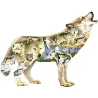 Sunsout Legpuzzel - Speciale vorm met 750 XXL stukjes - Meadow Wolf