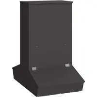 vidaXL Varkensvoeder Zwart 82 x 51 x 91,5 cm 20 kg Koudgewalst Staal