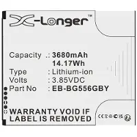 123accu Samsung Galaxy Xcover7 / EB-BG556GBY / GH43-05199A accu (3.85 V, 3680 mAh, huismerk)
