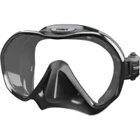 Tusa Zensee – Premium duikmasker met geïntegreerde lens, panoramisch zicht, lichtgewicht ontwerp en comfortabel draagcomfort – Zwart – M1010 QB