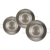 Sencys Inbouwspot Led Gu10 Richtbaar 345 Lum 3x5w 36? Dimbaar Rond Staal