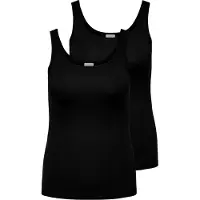 ONLY Cartime 2-pack Tank Top Dames Zwart Xl-54