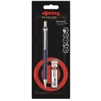 Rotring Tikky Retro vulpotloodset | Grafiet 2B, 0,5 mm | Blauwe huls | Lichtgewicht met comfortabele golvende grip