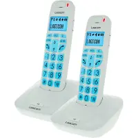 Logicom Draadloze telefoon Confort 250 Wit + extra handset