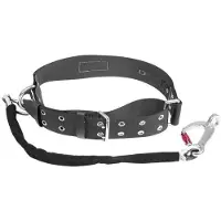 Lalizas Fireman Belt Heavy Duty With Safety Line 0.9 M Zwart