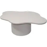Vente-unique Salontafel van metaal - Crèmewit - POLENDRA
