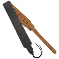 Hartwood Italian Leather Guitar Strap Black