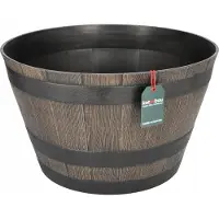 KOTARBAU Decoratieve Kuip Balia 51cm - Stijlvolle Houten Vat Look