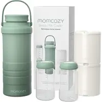 MOMCOZY – Draagbare Moedermelk Koeler – 2 Flessen – Koelelement – Lekvrij