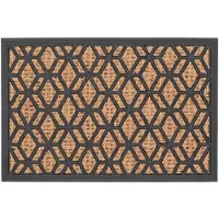Esschert Design Deurmat kokos rubber ruit 40x60cm multicolor speelgoed educatief.