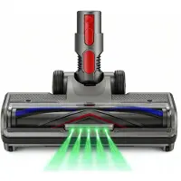 Blossom Stofzuigerborstel - Aangedreven Zuigmond Geschikt voor Dyson Steelstofzuiger V7,V8,V10,V11,V15 - Vloerzuigmond - Stofzuigermondstuk - Stofzuigeraccessoires - Zwart