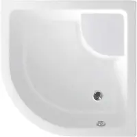 Aqualine Kwadrant acryl douchebak 90x90x28cm incl. steunpoten, R550