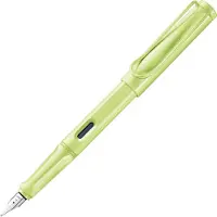 Lamy Safari Springgreen Vulpen | Ergonomische grip | ASA-kunststof | Stalen penpunt F | Inclusief blauwe T 10 inktpatroon – Rechtshandig