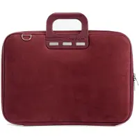 Bombata Camoscio Dames Laptoptas – Suède-look – 15 / 15,6 / 16 inch – Dames Laptopwerktas met Schouderband – Rood