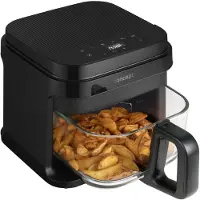 Concept Glass&Fast - Vetvrije friteuse, inhoud 5,5 l, 7 programma's, LED-touchscreen, gezonde frituurmodus, glazen bak, FR5500